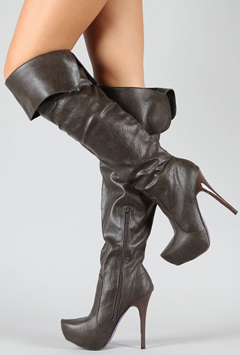 Picture of UrbanOG Kneehigh Leather Boots